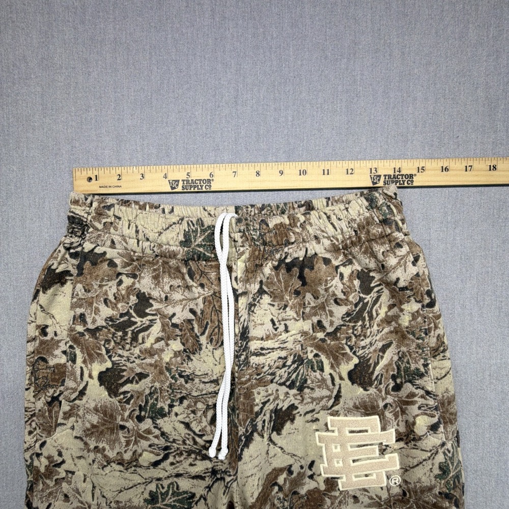 Eric Emanuel Camo‎ Sweat Pants With Embroidered Logo Size Medium - Picture 8 of 8